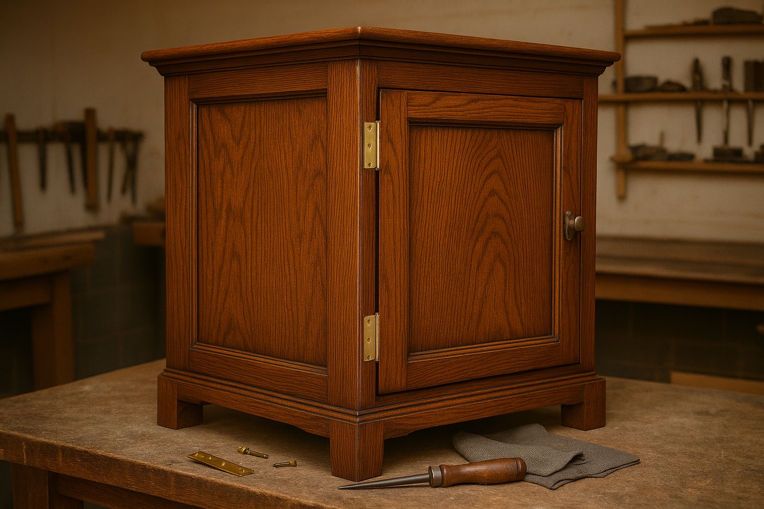 Wardrobe hinge & refinish